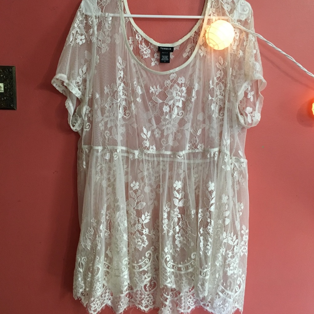 Torrid Lace Babydoll Top